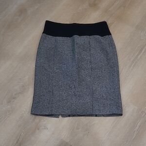 Chic Black and Gray Women's Pencil Skirt